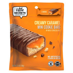 Little Secrets Mini Cookie Bars Creamy Caramel, 110g