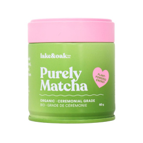 Lake & Oak Co. Organic Ceremonial Grade Purely Matcha, 40 g