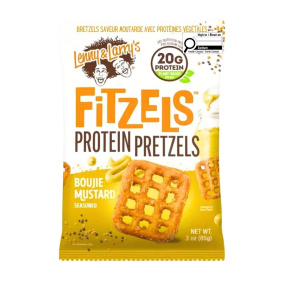 Lenny & Larry’s High Protein Fitzels Boujie Mustard, 85g