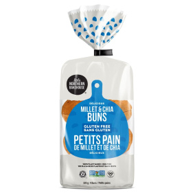 Front of Little Northern Bakehouse Millet & Chia Gluten-Free Buns