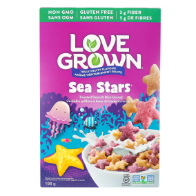 Love Grown Truly Fruity Flavour Sea Stars Toasted Bean & Rice Cereal, 198g