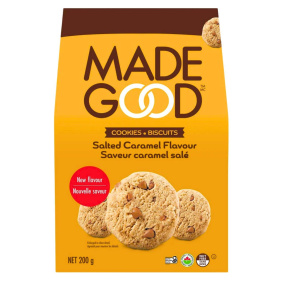 Front of MadeGood Cookies Salted Caramel