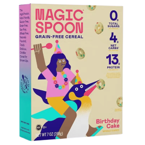 Magic Spoon Grain-Free Keto Cereal Birthday Cake Front