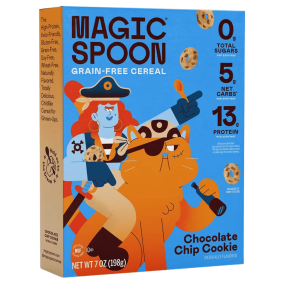 Magic Spoon Grain-Free Keto Cereal Chocolate Chip Cookie Front