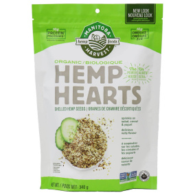 Manitoba Harvest Organic Hemp Hearts Shelled Seeds, 340g