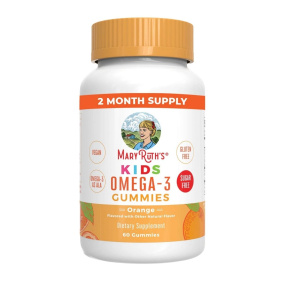 Mary Ruth's Kids Omega-3 Gummies Orange, 60 Gummies Front