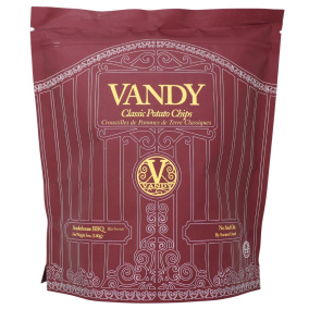 Vandy Classic Potato Chips Fried In Beef Tallow Smokehouse BBQ Front
