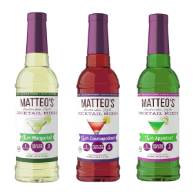 Matteo’s Sugar-Free Bartender Style Cocktail Mixes Trio Classics