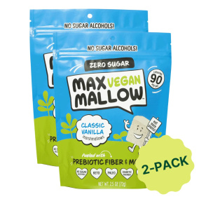Max Sweets Sugar-Free Vegan Marshmallows Classic Vanilla Front