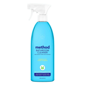Front of Method Bathroom Cleaner Eco-Friendly Natural Cleaning Product Eucalyptus Mint