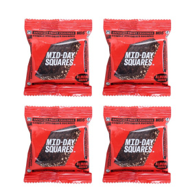 Front of Mid-Day Squares Functional Chocolate Bar Almond Crunch - Functional Chocolate - Mid Day Squares Canada - Almond Protein Bar