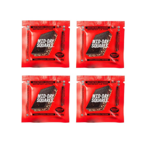 Front of Mid-Day Squares Functional Chocolate Bar Almond Crunch - Functional Chocolate - Mid Day Squares Canada - Almond Protein Bar