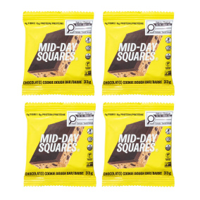 Mid-Day Squares Plant-Based Chocolate Bar Cookie Dough, 4 Pack