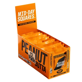 Front of Mid-Day Squares Vegan Functional Chocolate Bar Peanut Butter