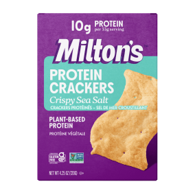 Milton’s Plant-Based Protein Crackers Crispy Sea Salt, 120g