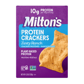 Milton’s Plant-Based Protein Crackers Zesty Ranch, 120g