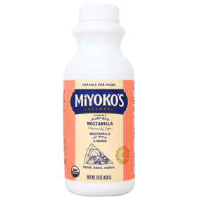 Miyoko’s Creamery Pourable Plant Milk Mozzarella Front