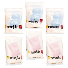 Momofuku Noodles Less Spicy Tamed Flame Variety Pack Front
