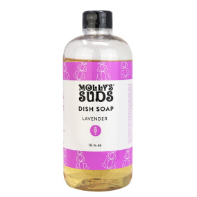 Molly's Suds Dye-Free Dish Soap Lavender, 16 fl oz
