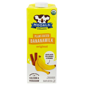Mooala Organic Plant-Based Banana Milk Original, 1litre