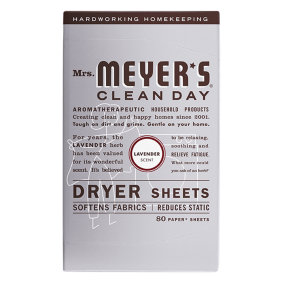 Mrs. Meyer's Dryer Sheets Lavender, 80 Sheets