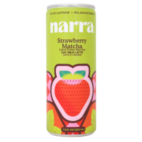 Narra Oat Milk Latte Strawberry Matcha Latte front