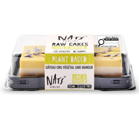 Nats Rawline Plant-Based Raw Cakes Lime Mango Front