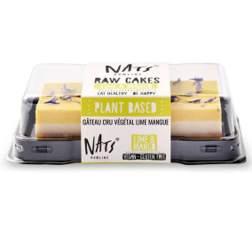 Nats Rawline Plant-Based Raw Cakes Lime Mango Front