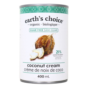 Front of Earth’s Choice Organic Coconut Cream, 400mL