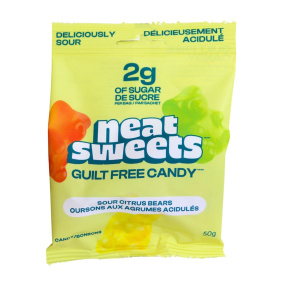 Neat Sweets Low Sugar Candy Sour Citrus Bears Canada Front