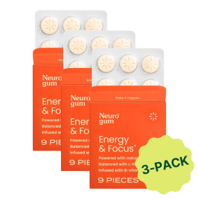 Neuro Energy & Focus Caffeinated Gum Cinnamon Pack