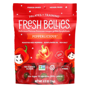 Fresh Bellies Pepperlicious Freeze-Dried Roasted Red Peppers, 14g