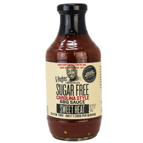 Front of G Hughes Sugar Free Carolina Style BBQ Sauce Sweet Heat, 482g