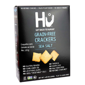 Hu Kitchen Grain-Free Crackers Sea Salt, 120g