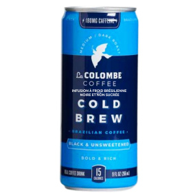 La Colombe Coffee Brazilian Cold Brew Black & Unsweetened, 266ml