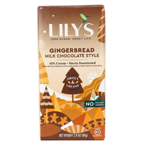 Lily’s Low-Sugar Gingerbread Milk Chocolate Style Bar, 80g