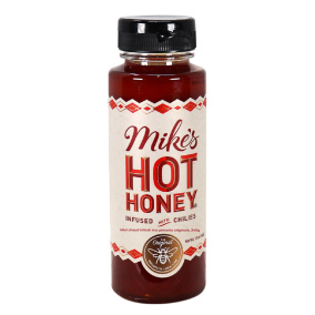 Front of Mike’s Hot Honey infused with Chilies Original, 340g