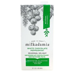 Milkadamia Macadamia Milk White Chocolate Peppermint, 946mL