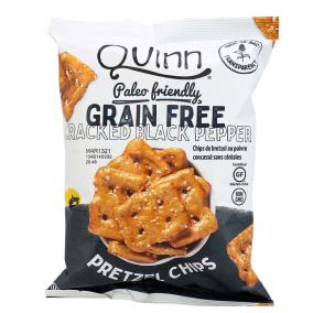 Quinn Grain Free Cracked Pepper Pretzel Chips, 156g