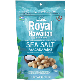 Royal Hawaiian Orchards Sea Salt Macadamia Nuts, 113g