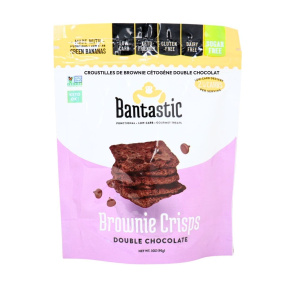 Front of Bantastic Keto Brownie Crisps Double Chocolate Brownie