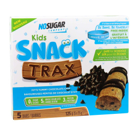 No Sugar Company Kids Snack Trax Ivy's Yummy Chocolate Chip, 5 Bars