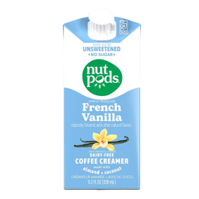 Front of Nutpods French Vanilla Unsweetened Dairy-Free Creamer, 330ml