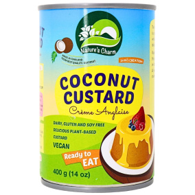 Front of Nature's Charm Coconut Custard