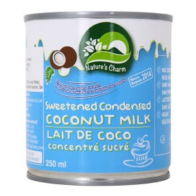 Front of Nature's Charm Sweetened Condensed Coconut Milk