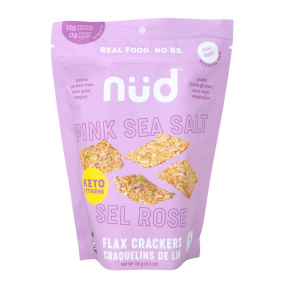 Nud Keto Flax Crackers Pink Sea Salt, 66g