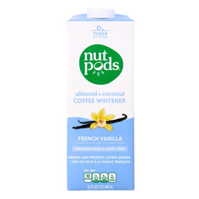 Front of Nutpods Creamer Almond Creamer Coconut Milk Creamer French Vanilla Coffee Creamer