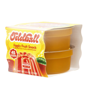 Oddball Plant Based Gel Fruit Snack Cup Mango front