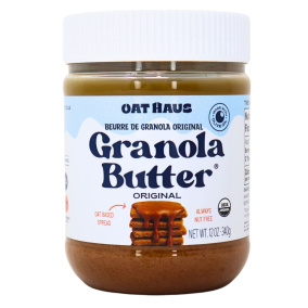 Front of Oat Haus Granola Butter Original - Granola School Safe - Nut Free Spread - Healthy Breakfast Spread