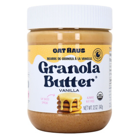 Front of Oat Haus Granola Butter Vanilla - Oat Butter Brand - Nut Free Butter - Vegan Spreads